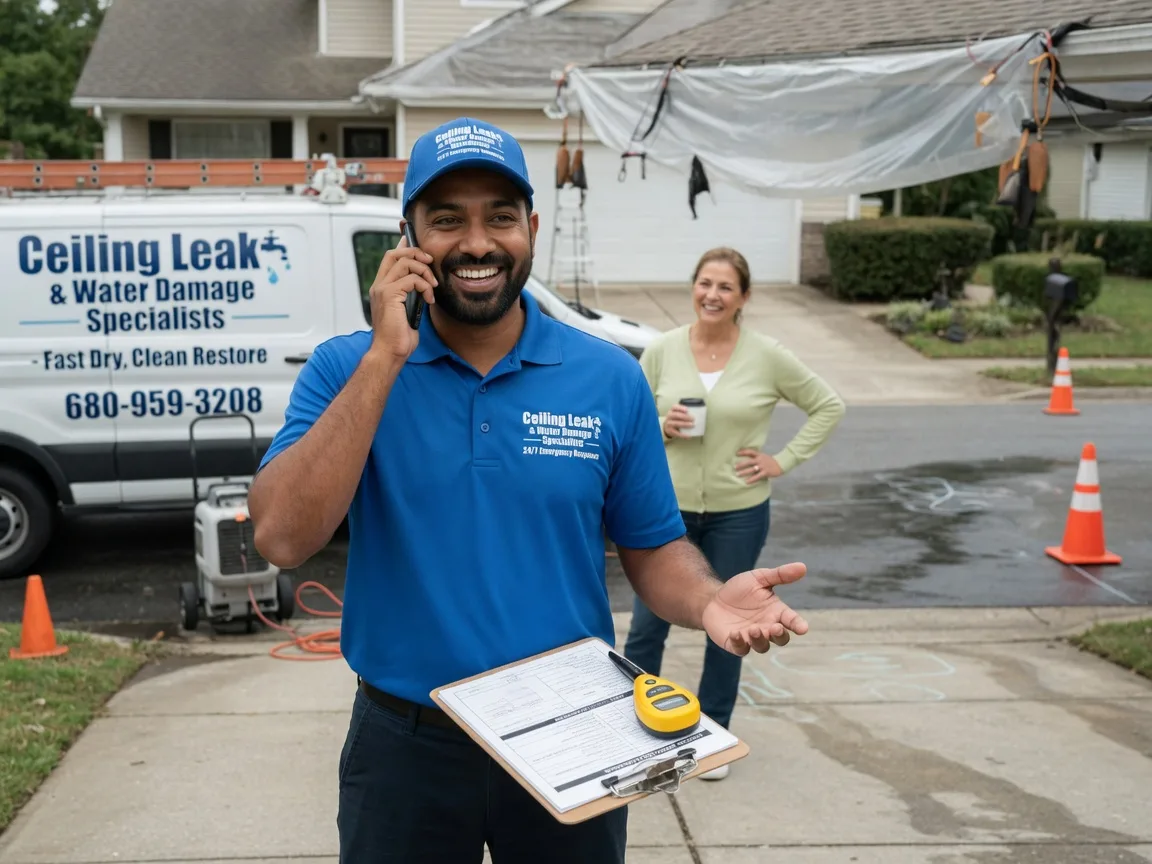 Ceiling Leak Cleanup Lost Springs, KS FAQs